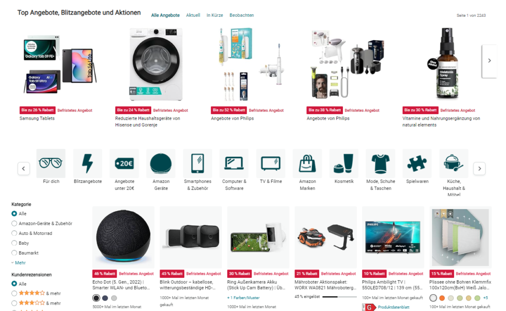 amazon blitzangebote