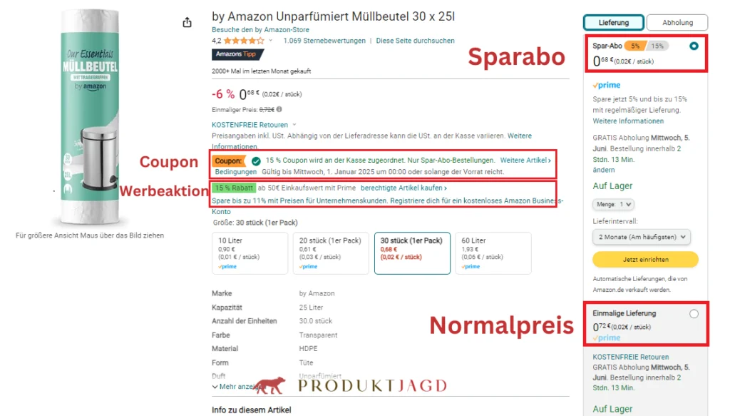 amazon sparabo beispiel