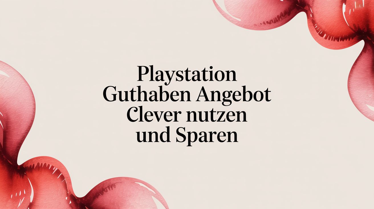 Playstation Guthaben Angebot clever nutzen und sparen