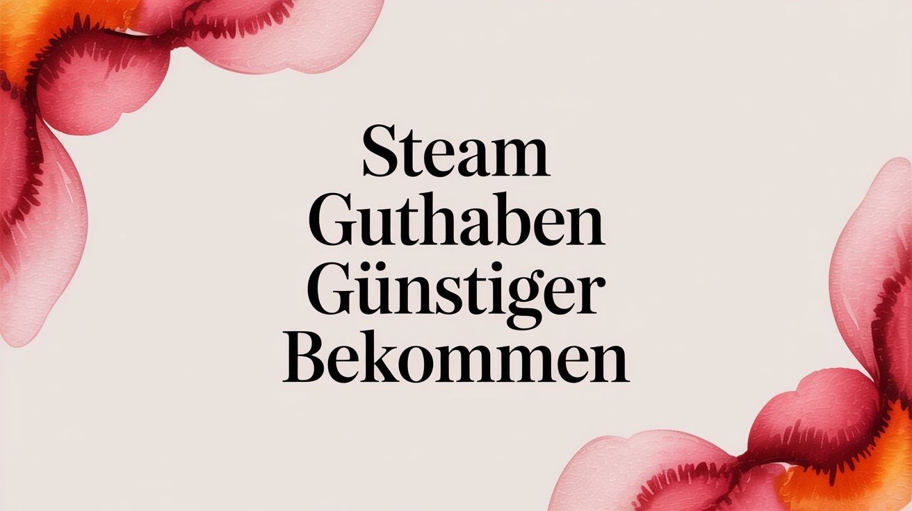 Steam Guthaben günstiger bekommen