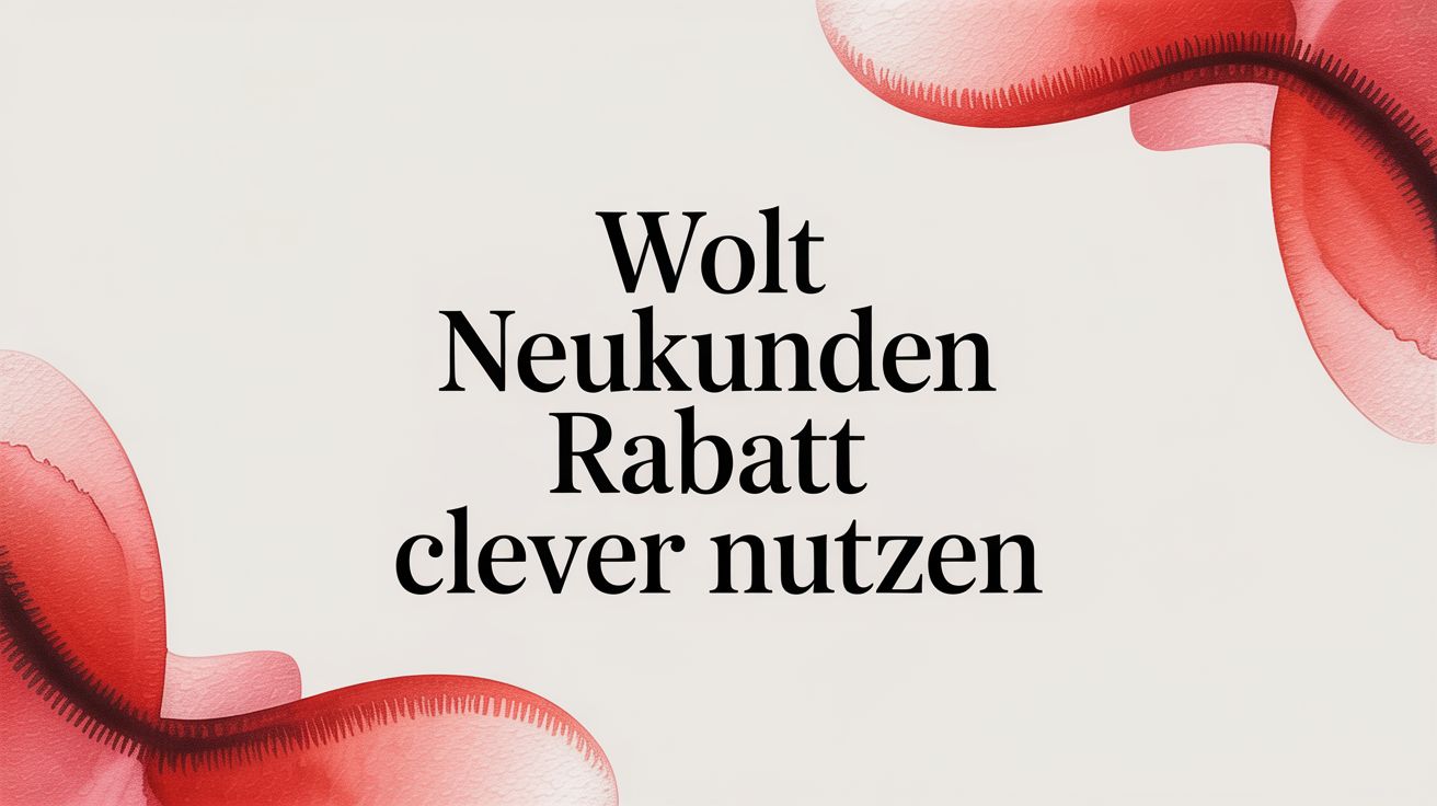 Wolt neukunden rabatt clever nutzen