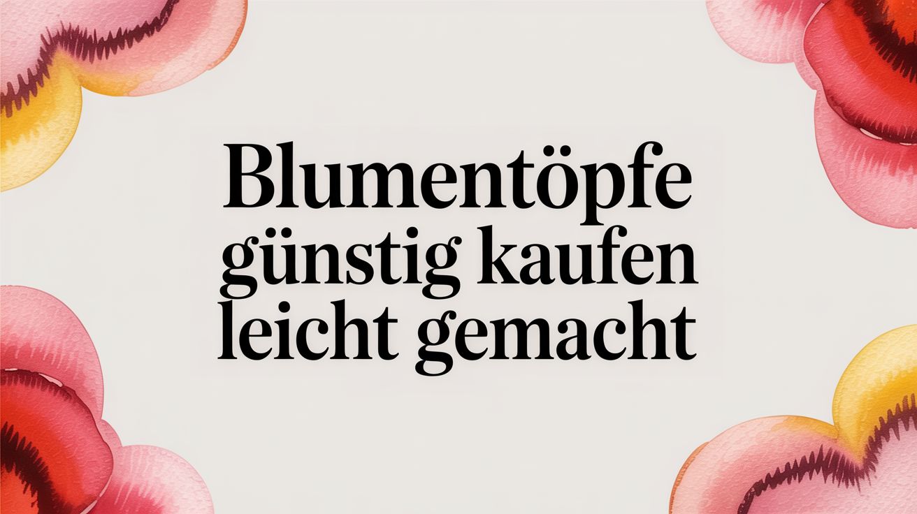 Blumentöpfe günstig kaufen leicht gemacht