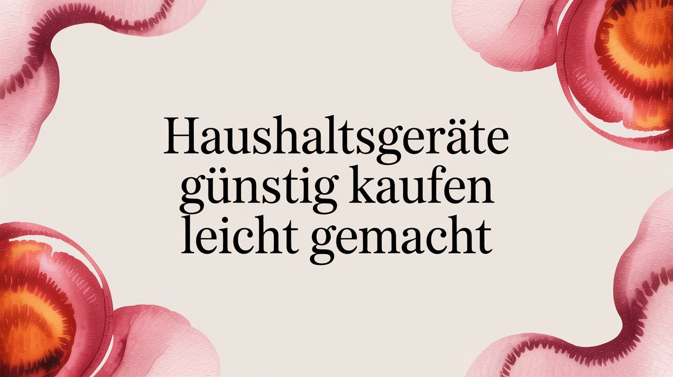 Haushaltsgeräte günstig kaufen leicht gemacht