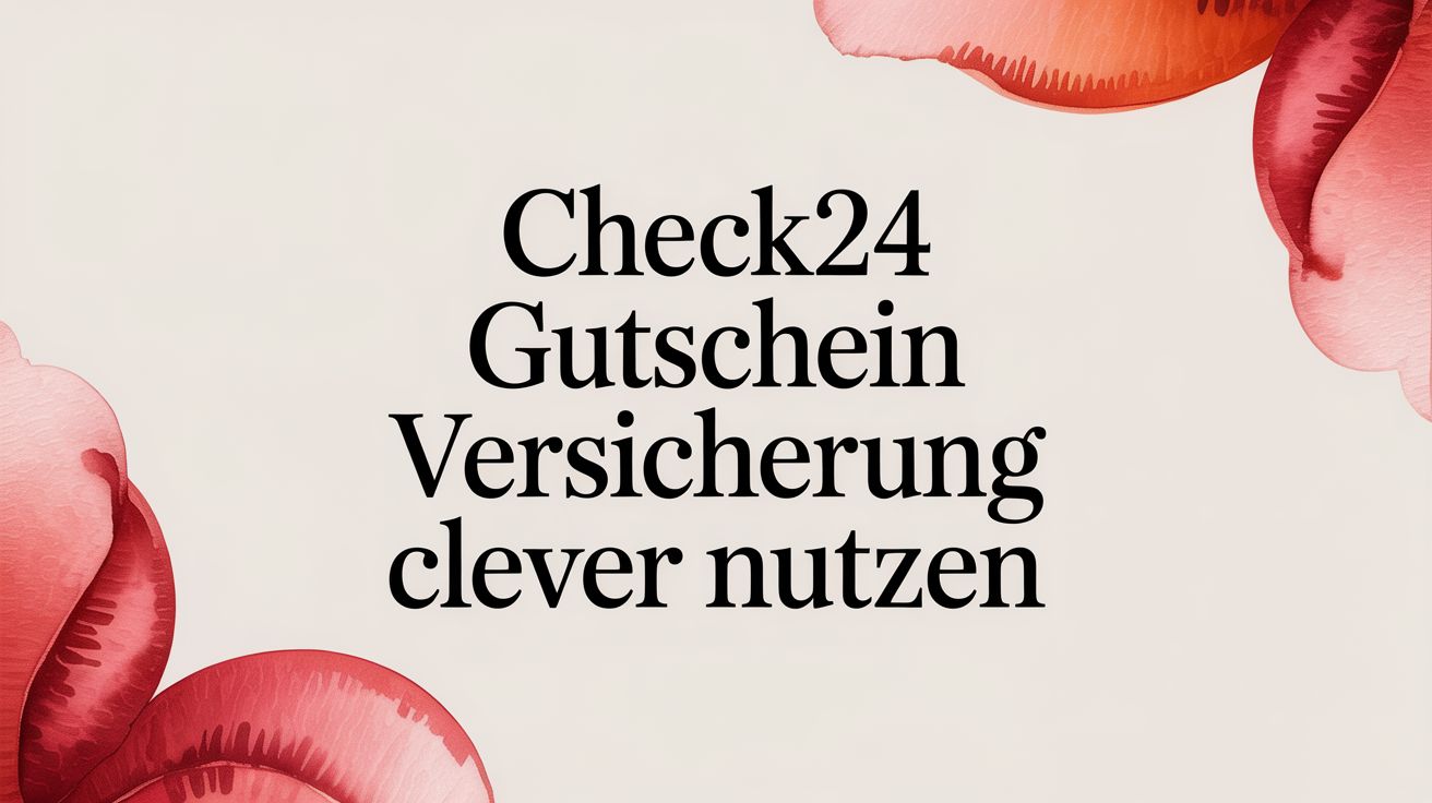 Check24 Gutschein Versicherung clever nutzen
