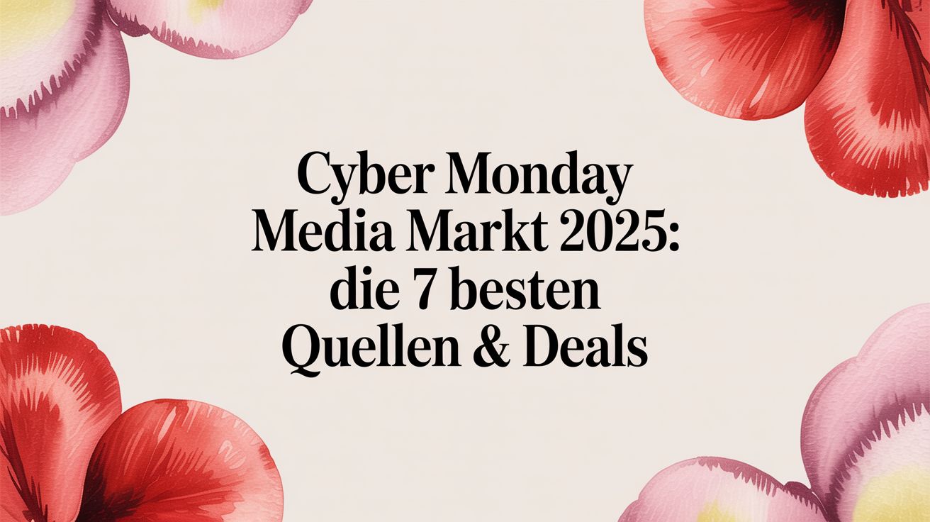Cyber Monday Media Markt 2025: Die 7 besten Quellen & Deals