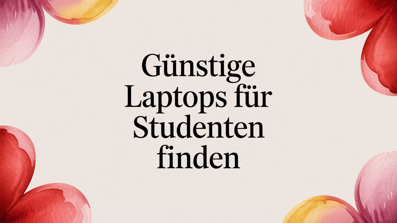 Günstige Laptops für Studenten finden