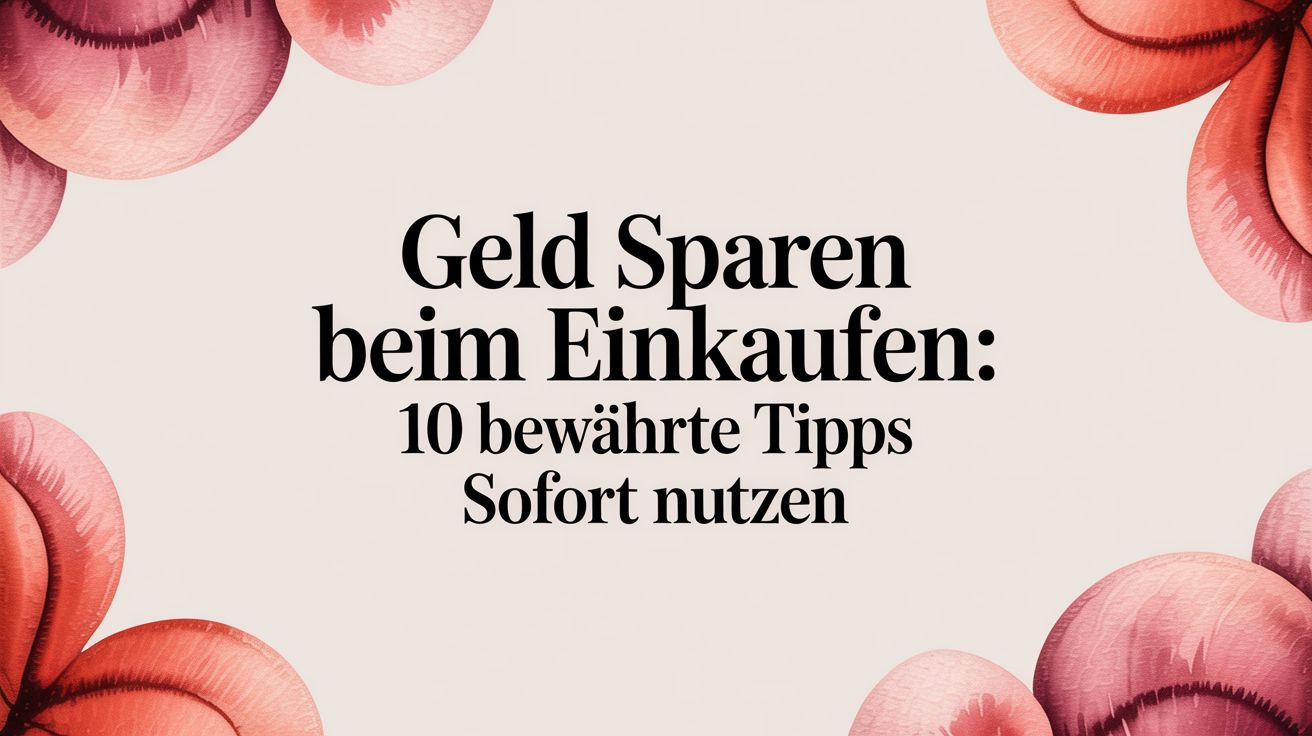 geld sparen beim einkaufen: 10 bewährte Tipps sofort nutzen