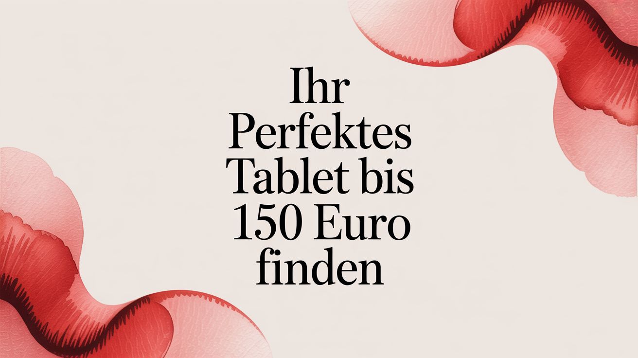 Ihr perfektes Tablet bis 150 Euro finden
