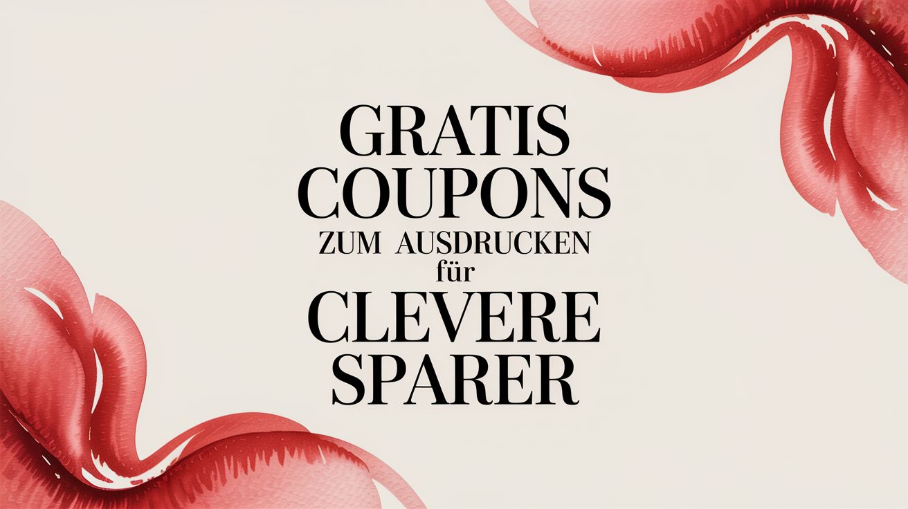 Gratis Coupons zum Ausdrucken für clevere Sparer