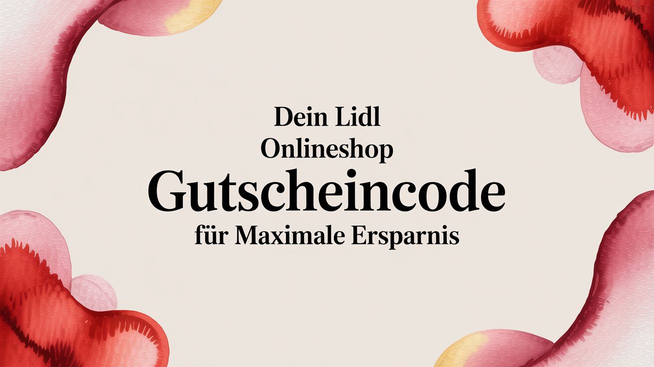 Dein Lidl Onlineshop Gutscheincode für maximale Ersparnis
