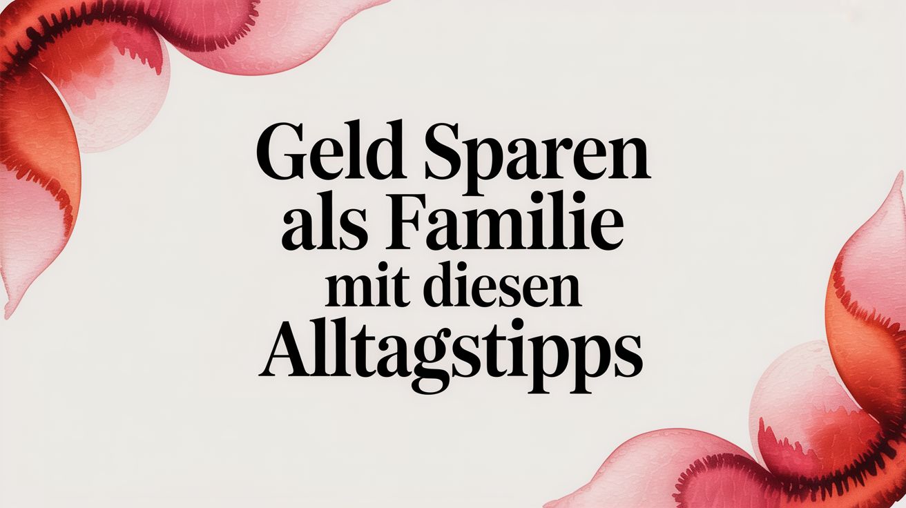 Geld sparen als familie mit diesen alltagstipps