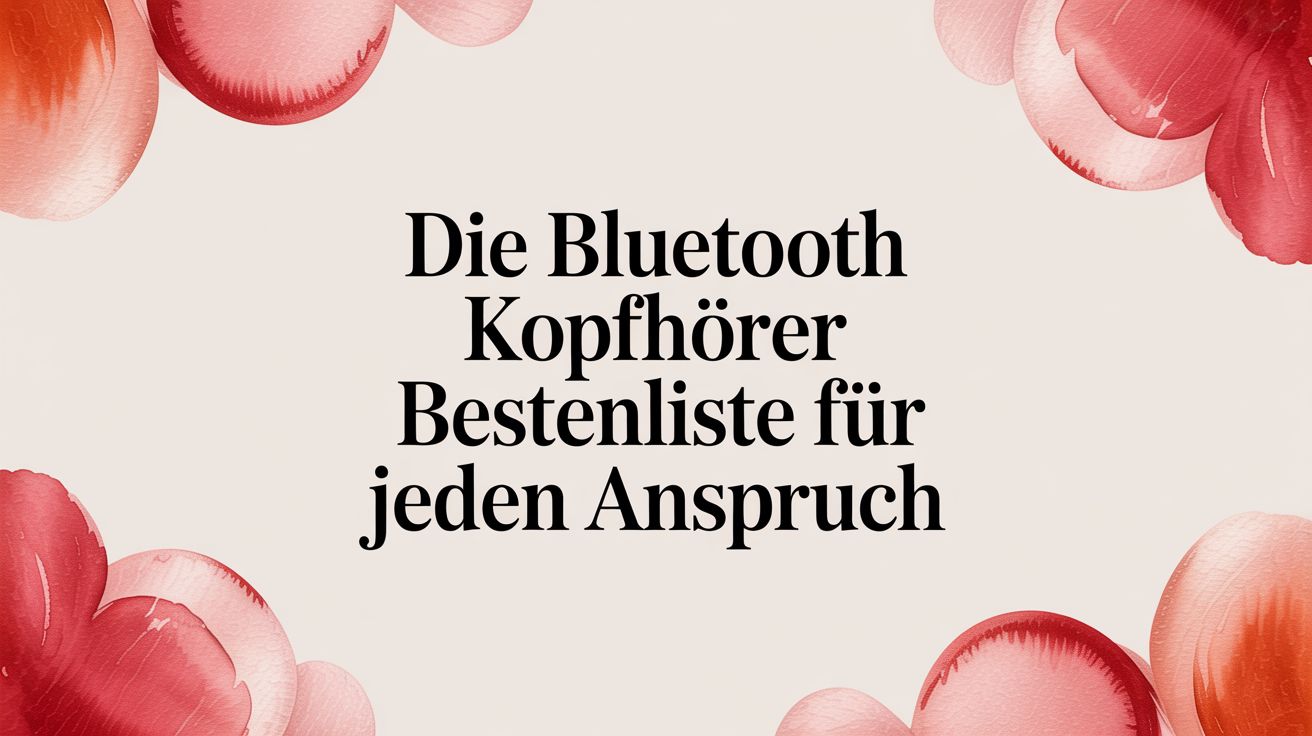 Die Bluetooth Kopfhörer Bestenliste für jeden Anspruch