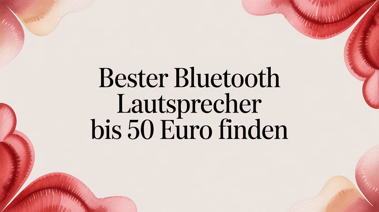 Bester Bluetooth Lautsprecher bis 50 Euro finden