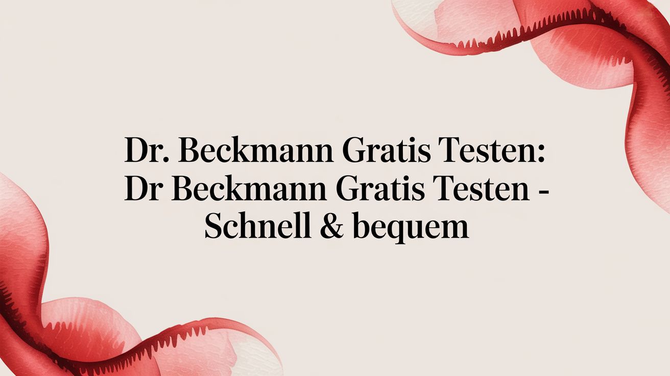 Dr. Beckmann gratis testen: dr beckmann gratis testen – schnell & bequem
