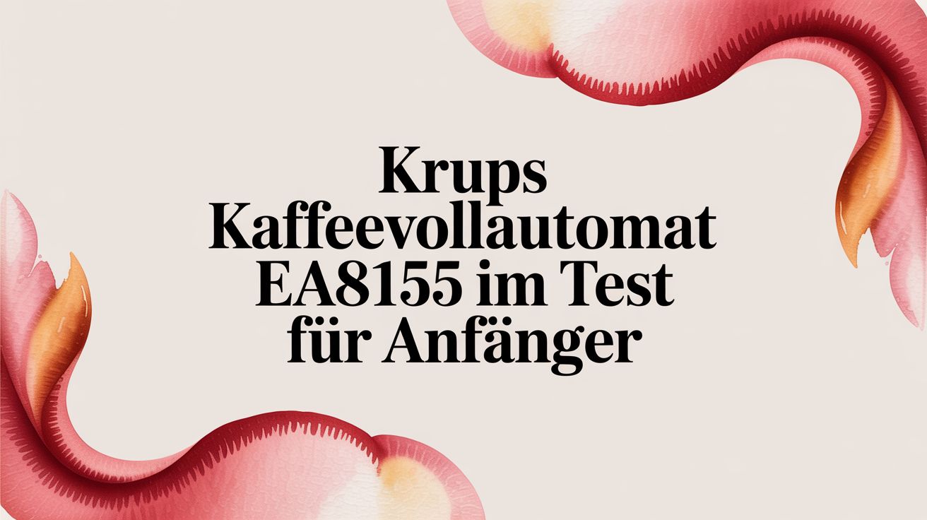 Krups kaffeevollautomat ea8155 im test für anfänger