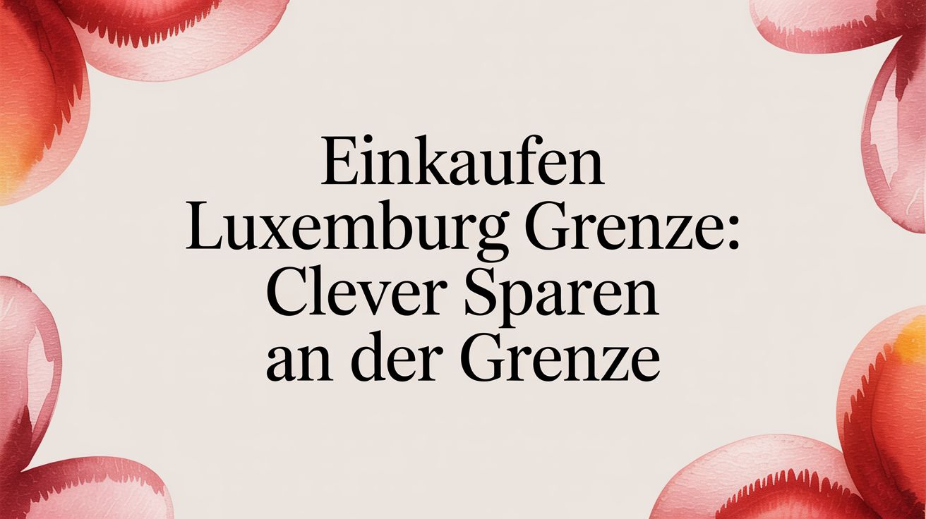 einkaufen luxemburg grenze: clever sparen an der grenze