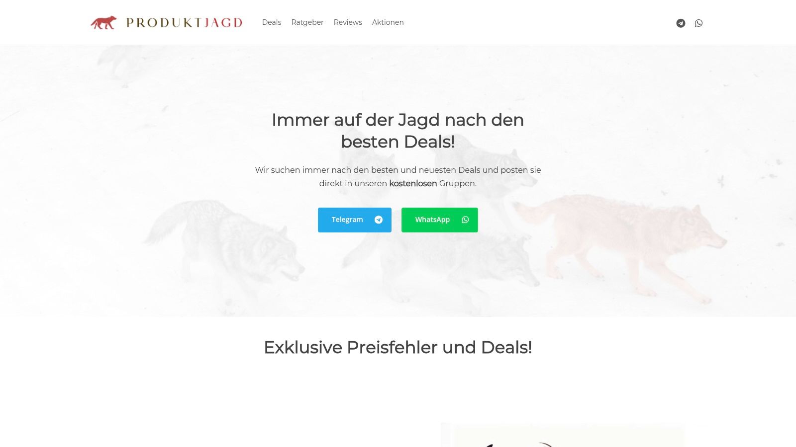 ProduktJagd – Preisfehler und Deals bekommen